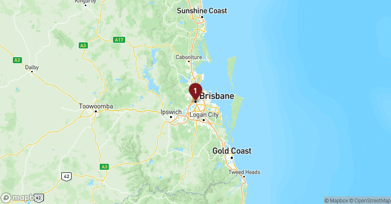 Kort over Australien & Oceanien fra Brisbane med Carnival Encounter