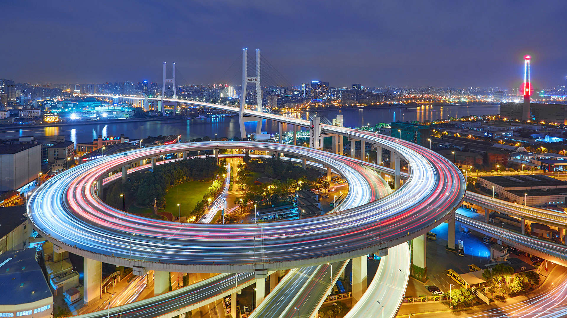 19201080 Shanghai Nanpu Bridge In Night