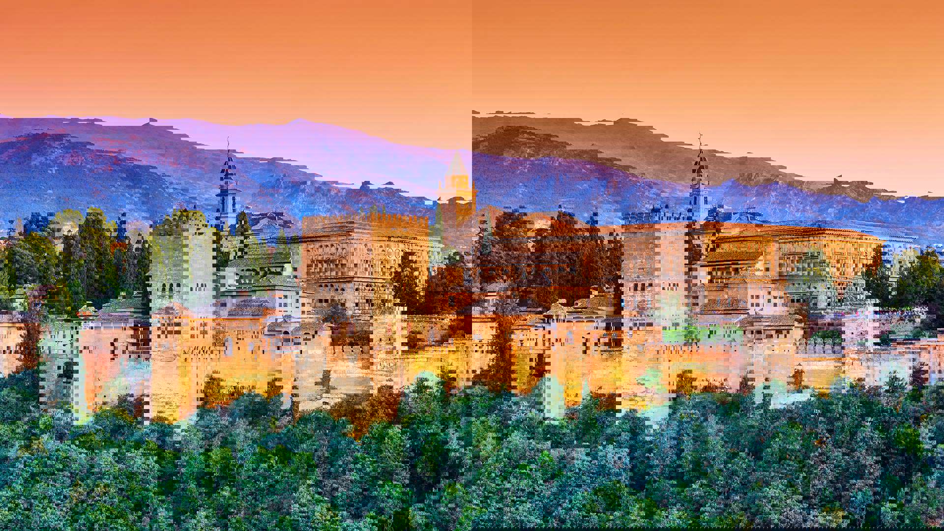 1920X1080 Granada Alhambrafæstningen