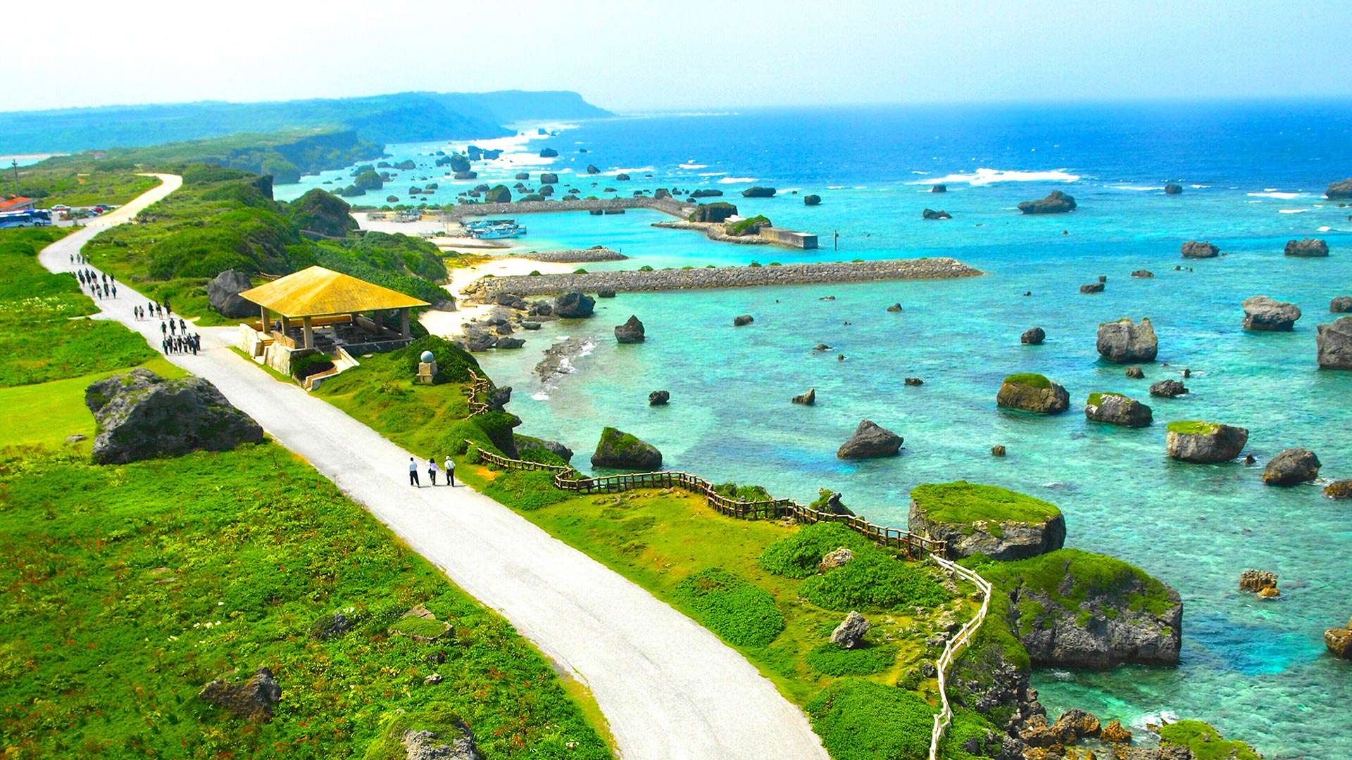 1920X1080 Miyakojima Landskab Okinawa Japan