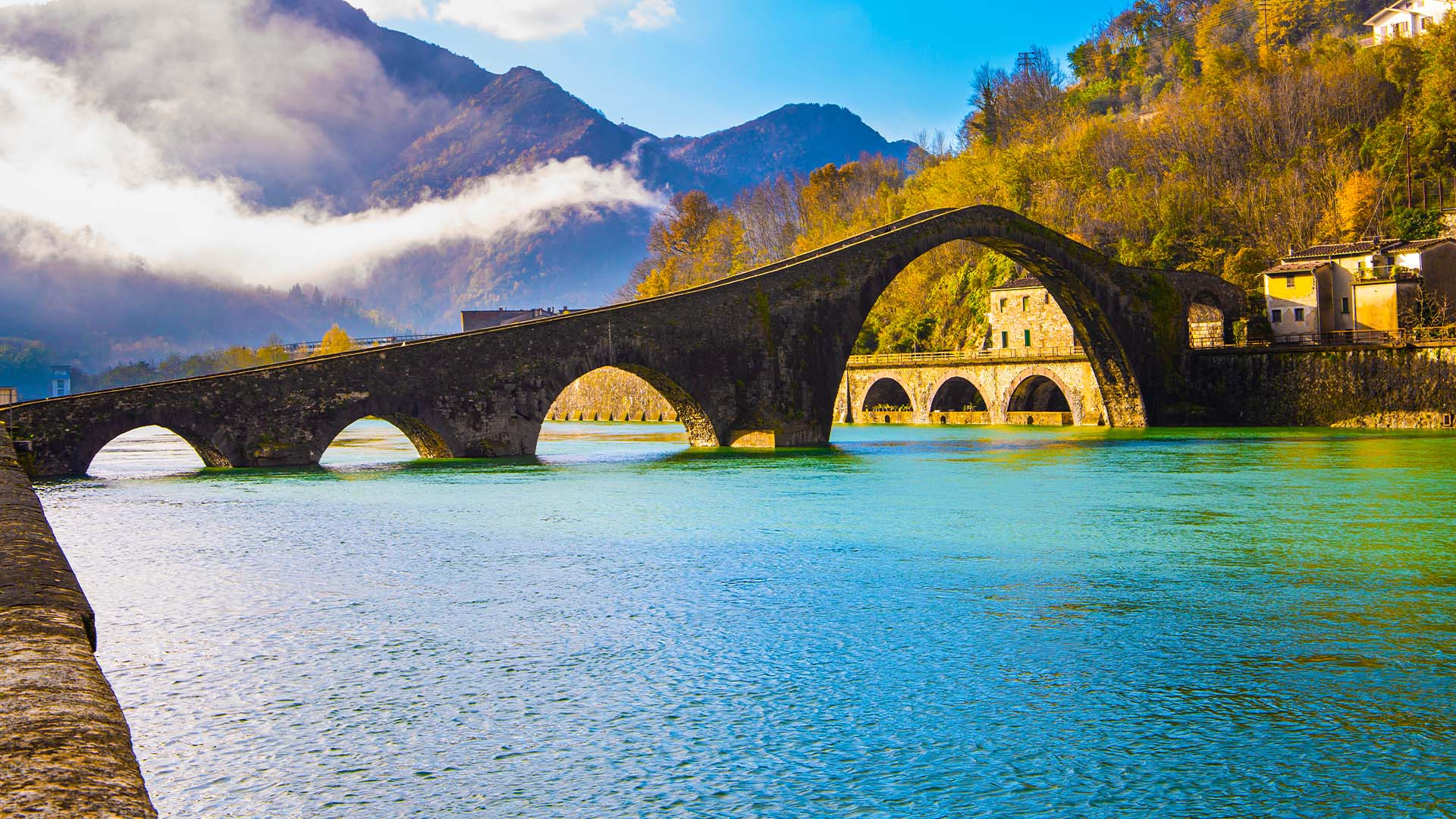 1920X1080 Toscana Lucca Devils Bridge