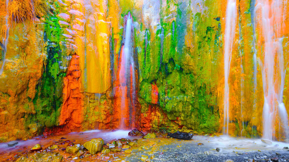 1920X1080 Taburiente NP Cascade Of Colors