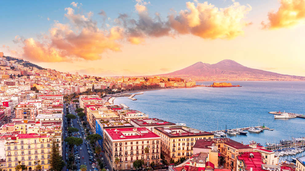 1920X1080 Napoli Kyst, Hvam Og Vesuv