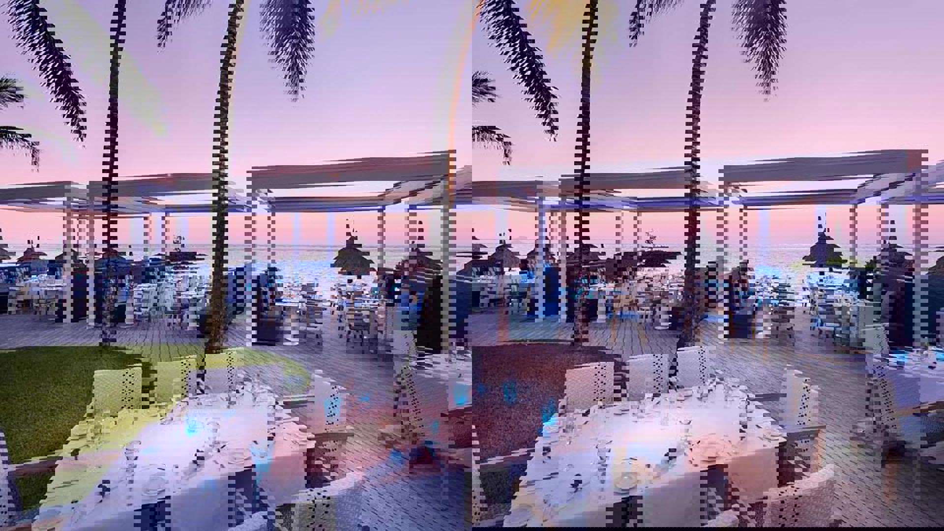 1920X1080 Belle Mare Plage Sunsetdinner
