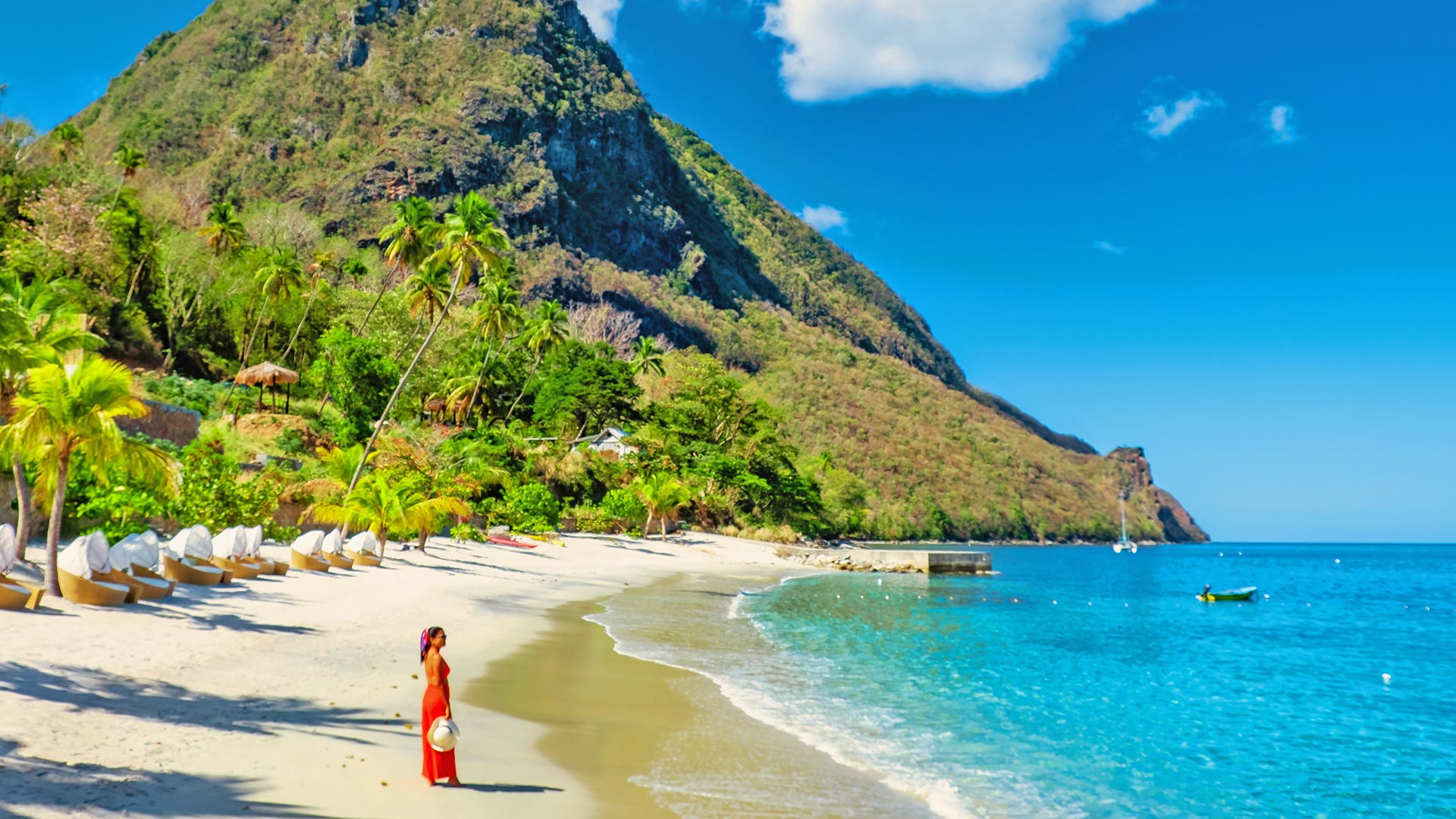 1920X1080 St.Lucia Beach