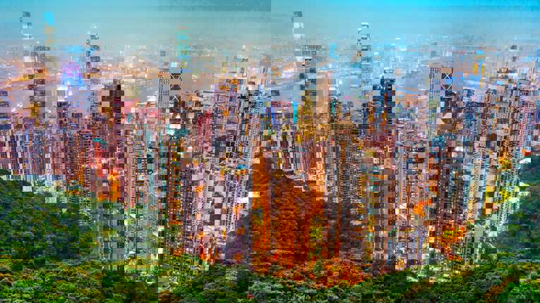 Ankomst til Hong Kong