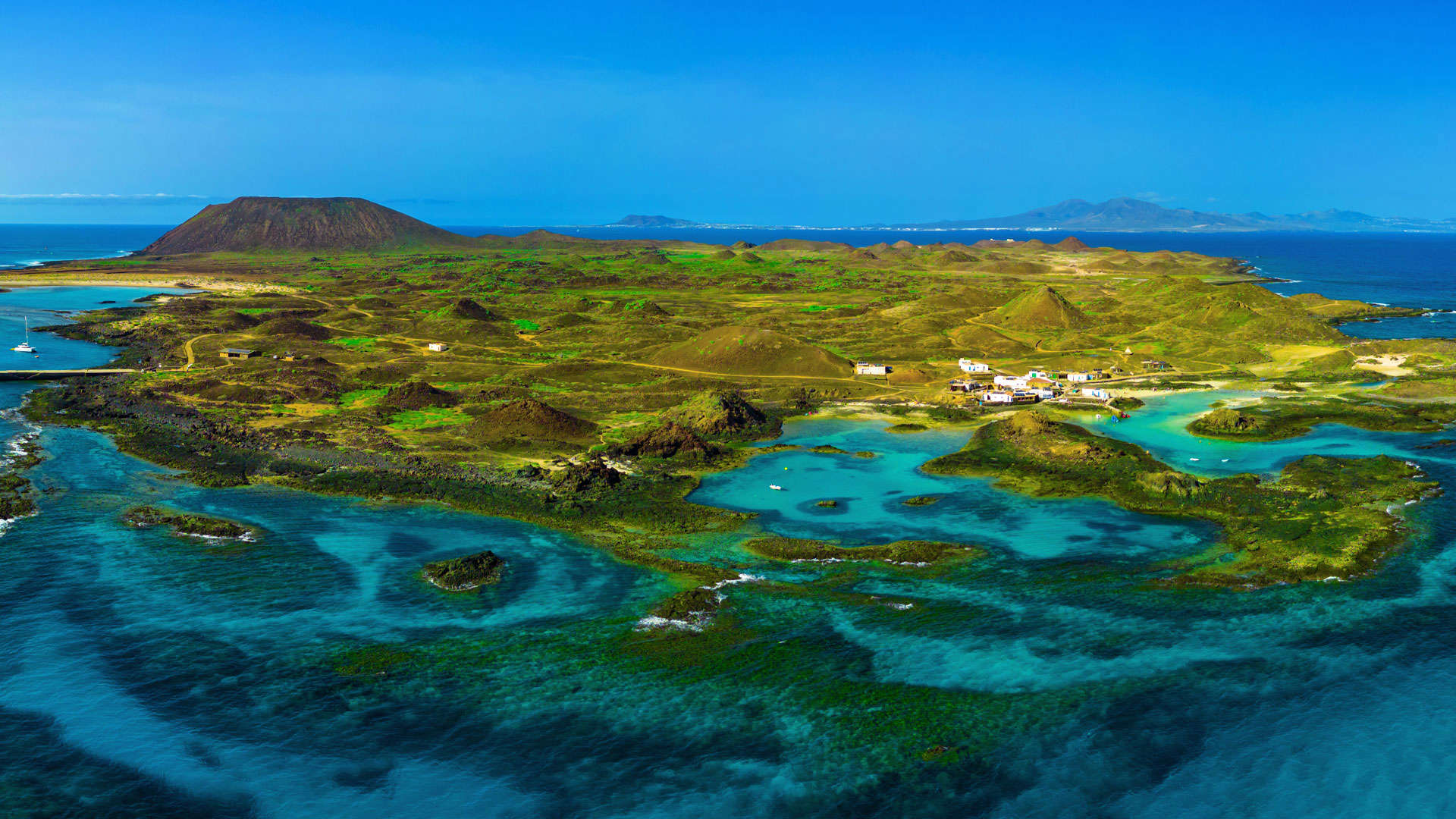 1920 X1080 Fuertoventura Natural Lagoon Of Lobos Island