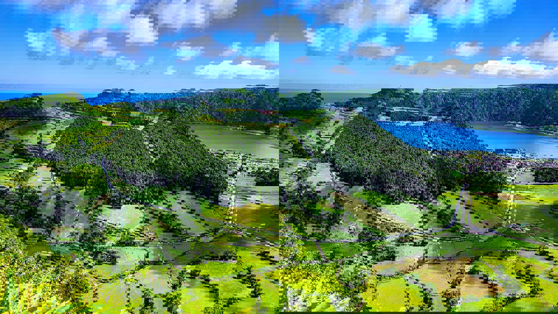 1920X1080 Sao Miguel Island Lake Sete