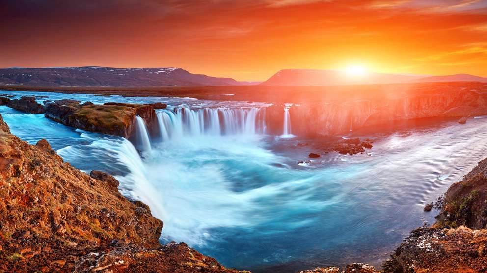 Akureyri Godafoss Sunset