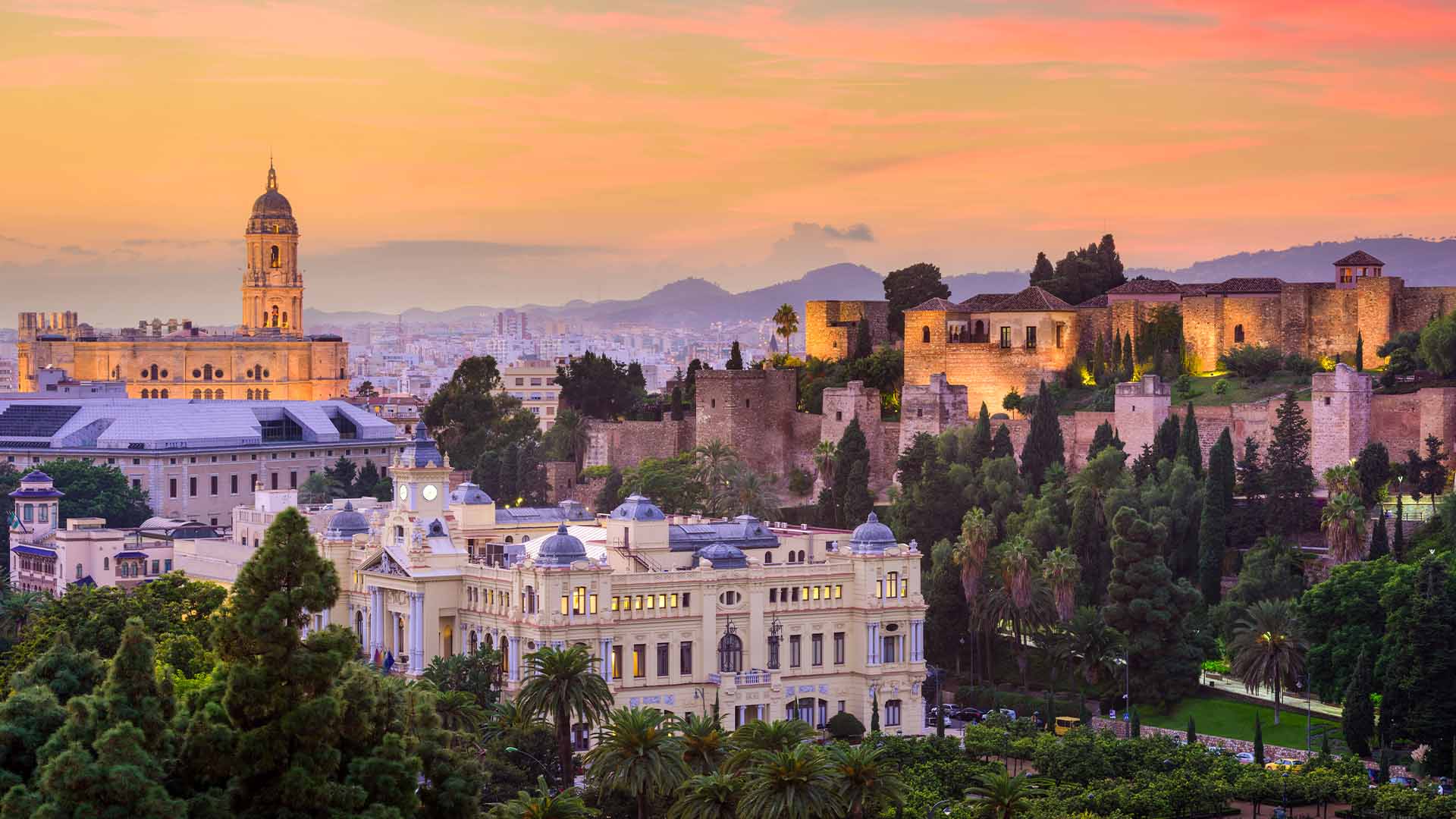 1920X1080 Malaga Oldtown