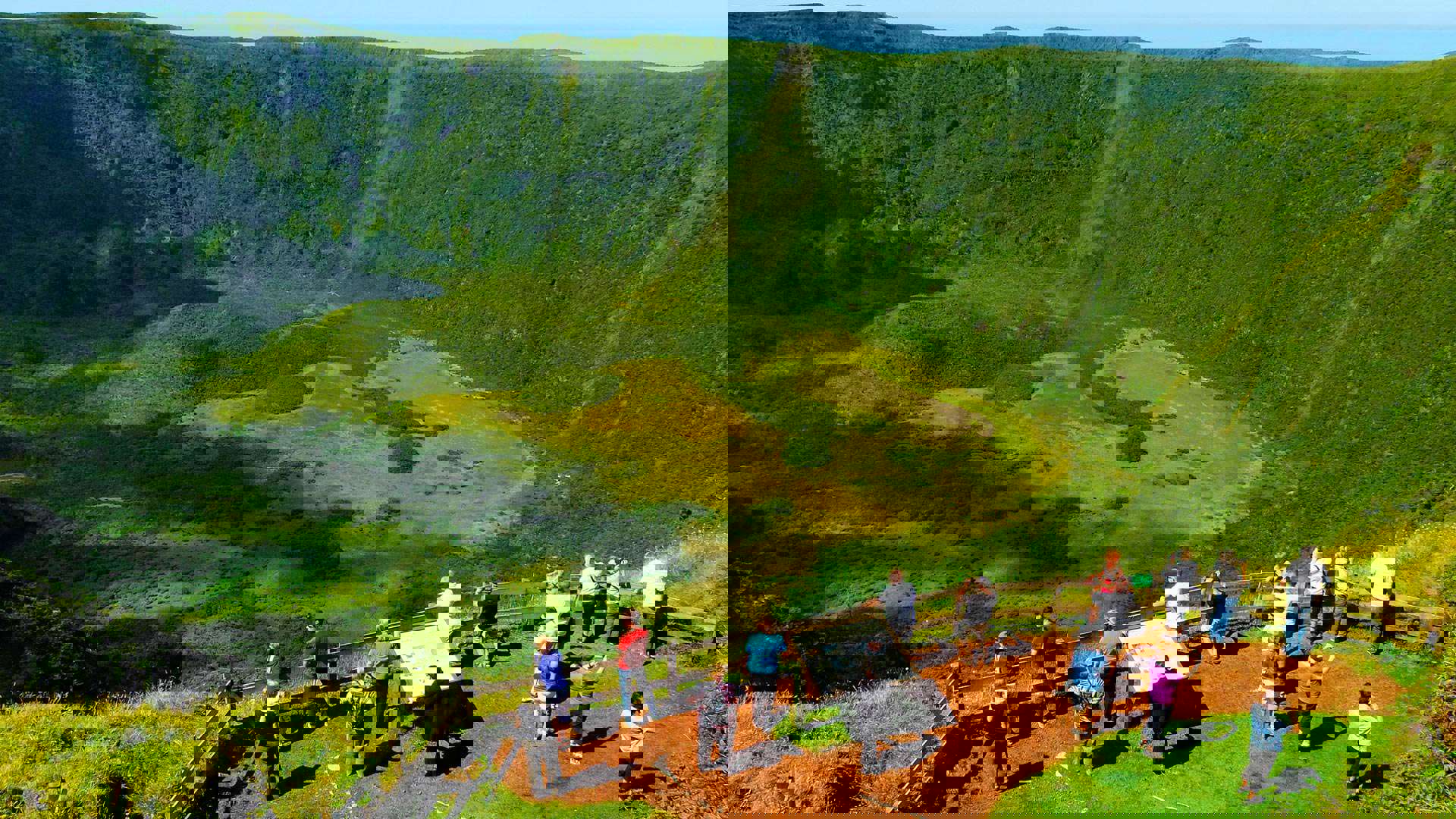1920X1080 Azorerne Faial Island Crater