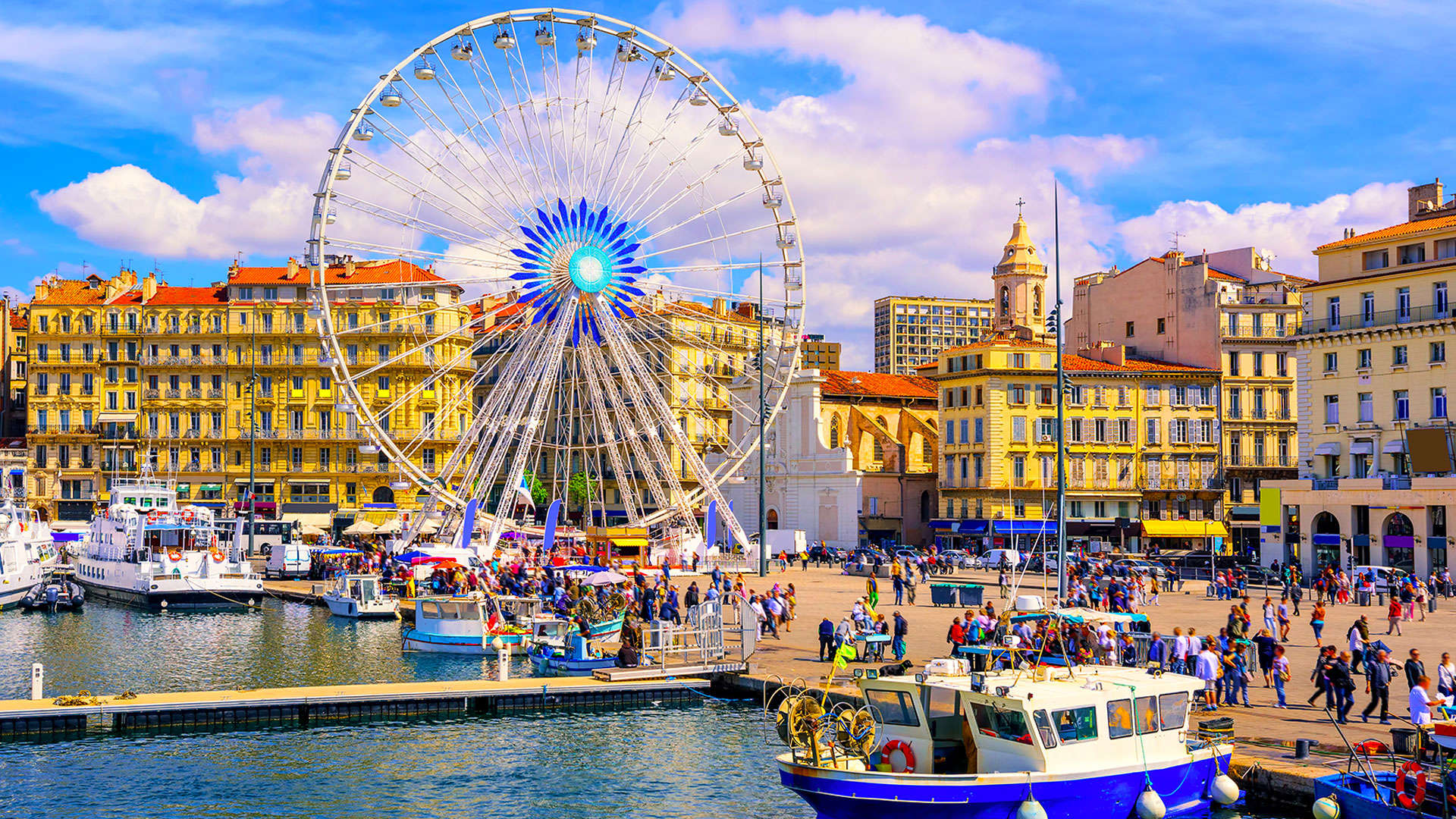 1920X1080 Promenaden Gamle Vieux Port Marseille