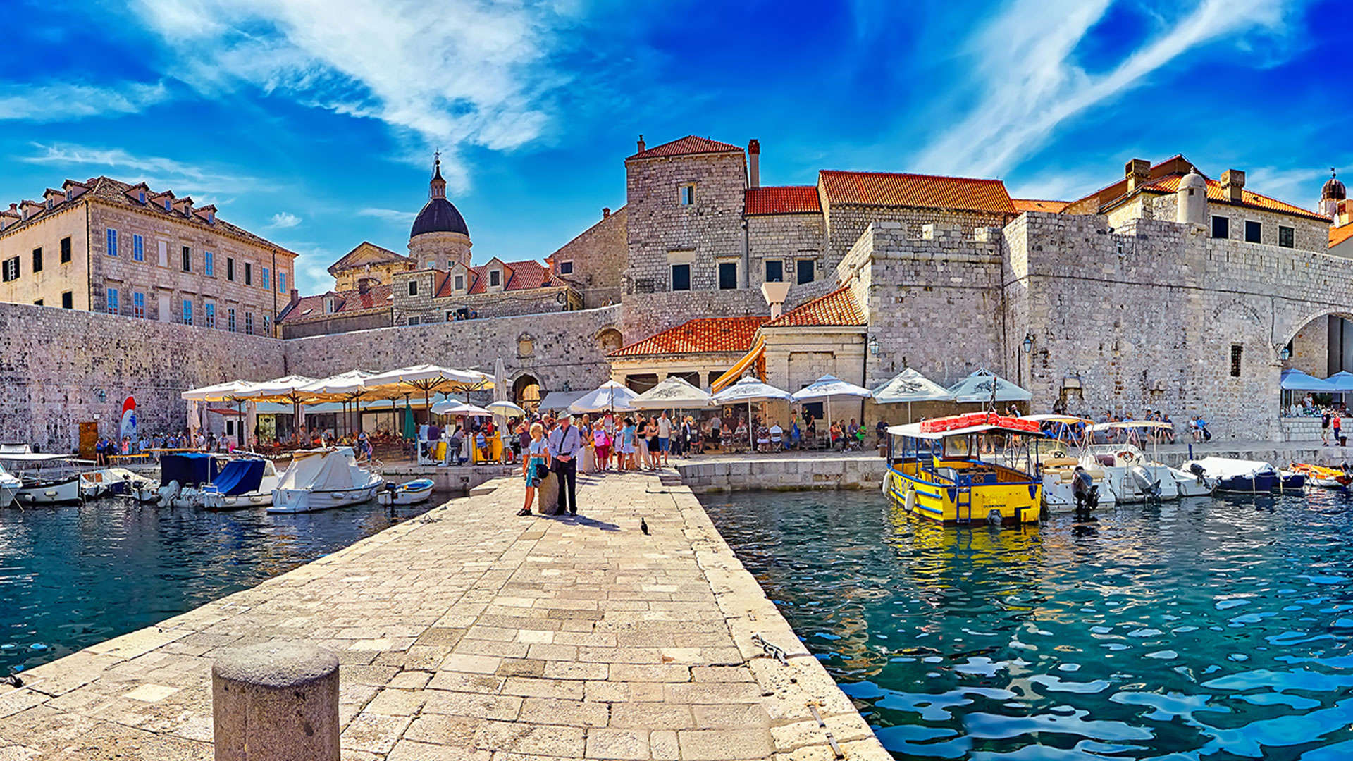 1920X1080 Dubrovnik Old Harbour