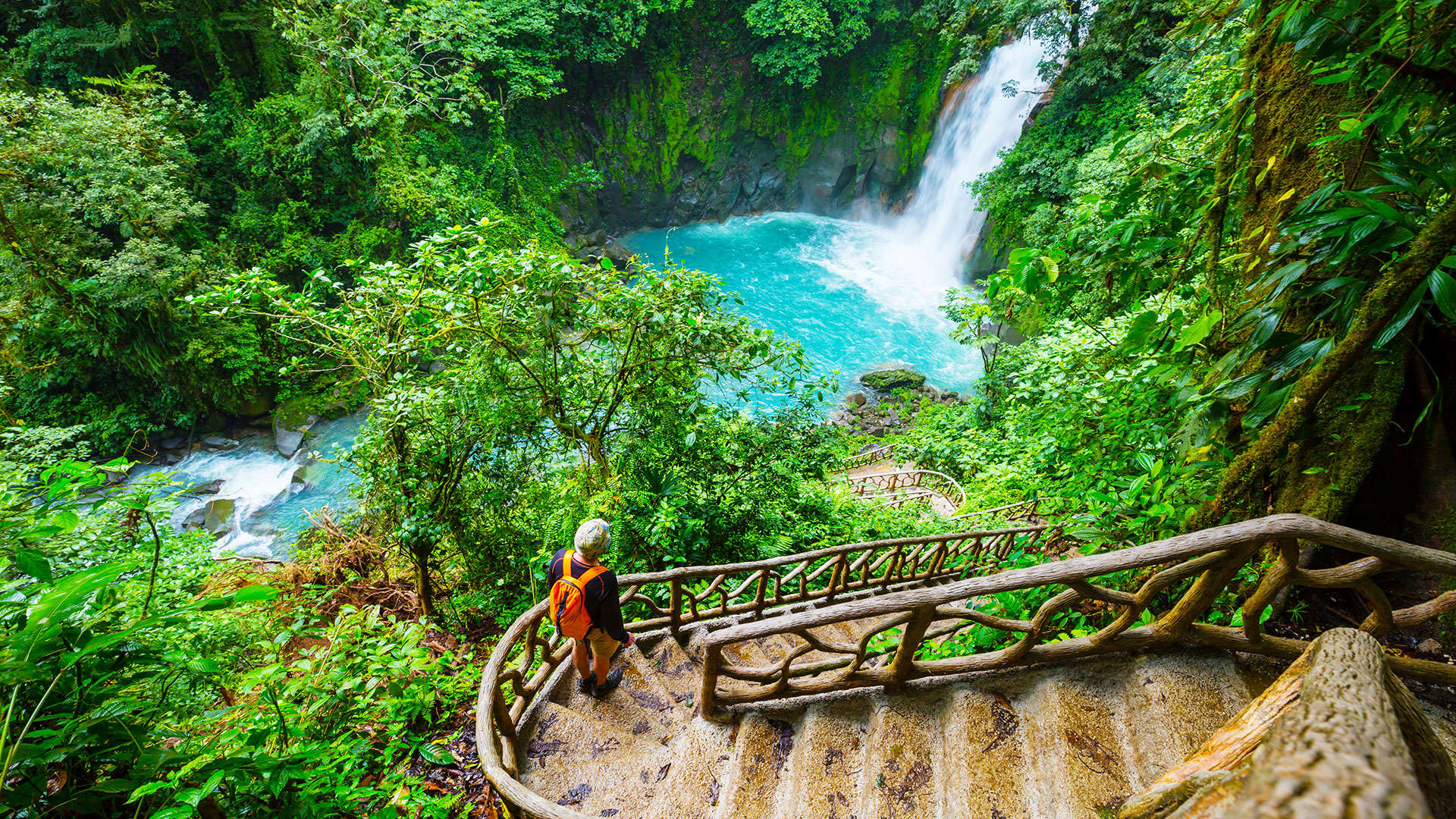 1920X1080 Rio Celeste Waterfall