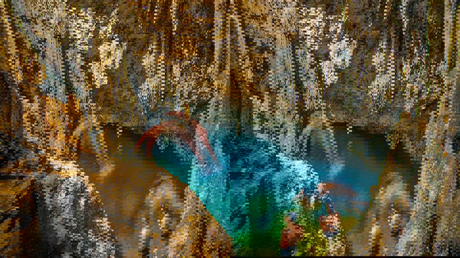 1920X1080 Tonga Cave On Tongatapu Island