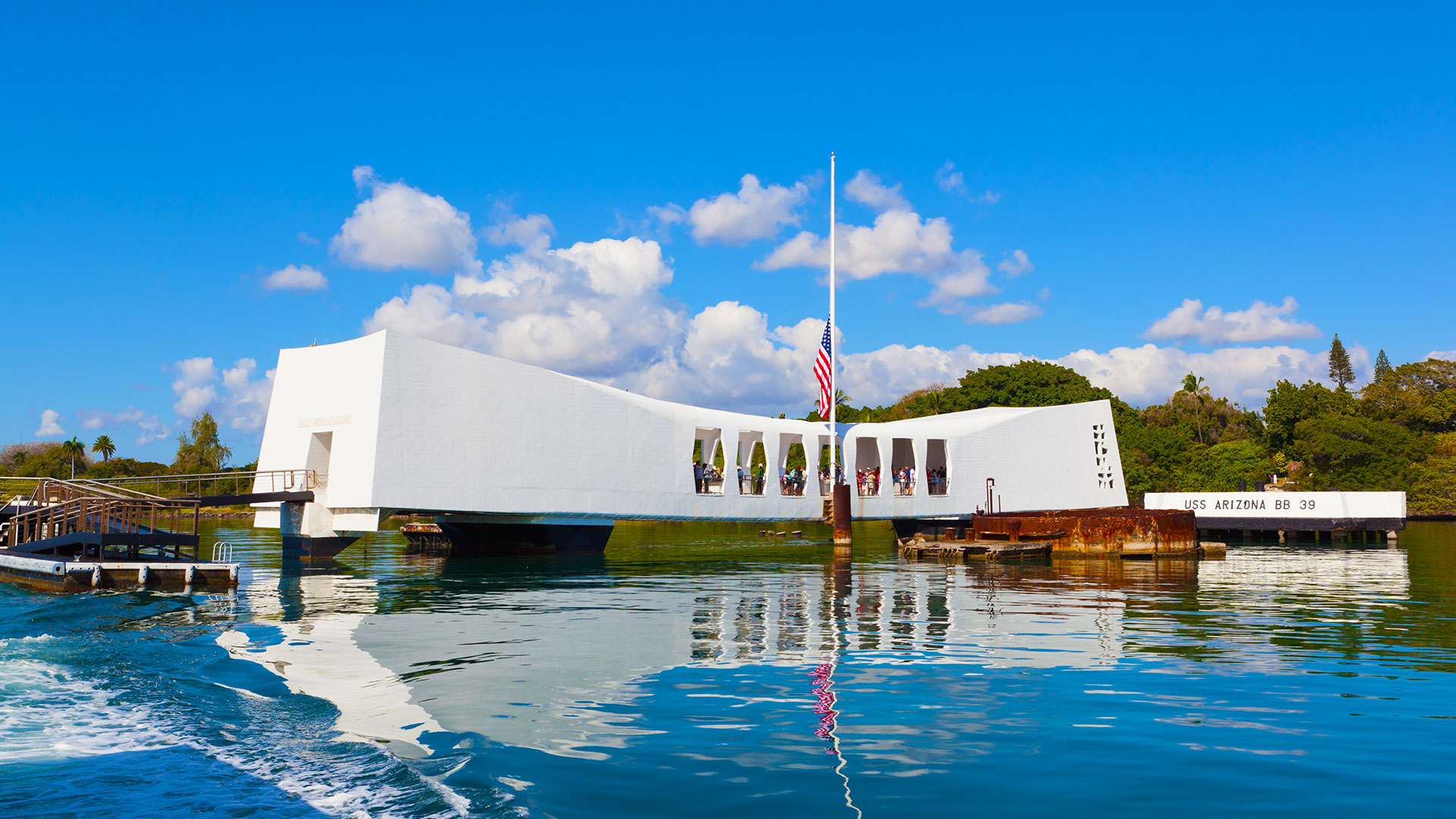 1920X1080 Oahu Pearl Harbour Memorial