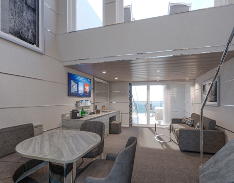 YJD - MSC Yacht Club Duplex Suite med Spabad