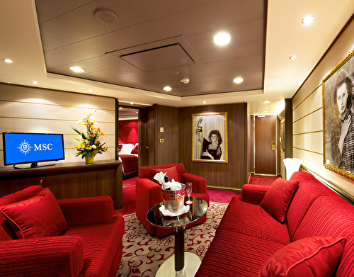 MSC YACHT CLUB YACHT CLUB EXECUTIVE AND FAMILY SUITE WITH BALCONY