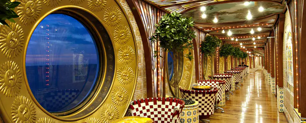 Sunset Garden Interior Promenade