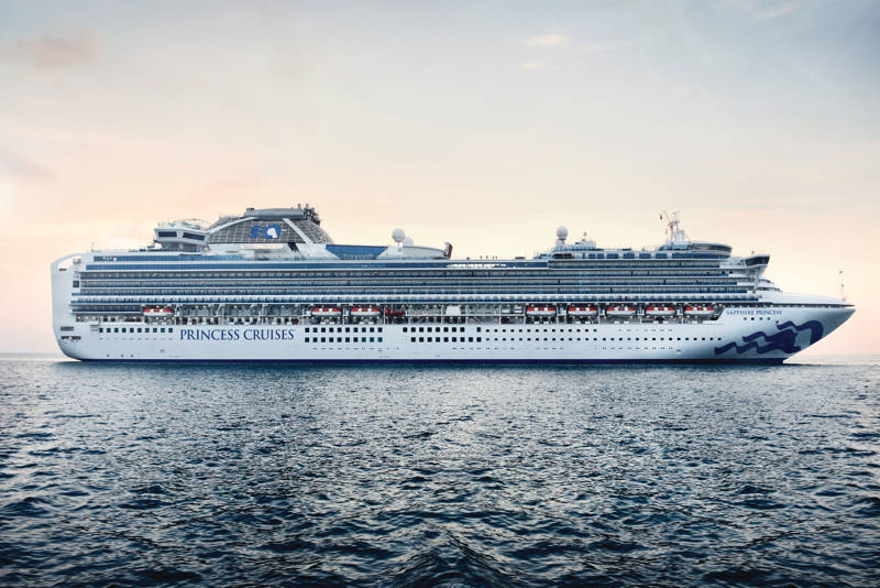 Positionskrydstogt fra København med Sapphire Princess