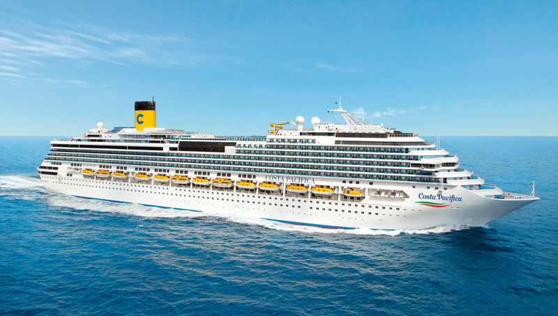 Middelhavet fra St. Tropez med Costa Pacifica