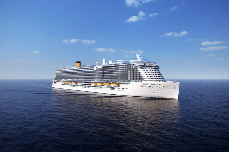 Middelhavet fra Civitavecchia - Rom med Costa Toscana