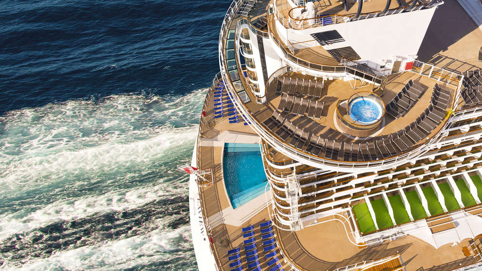 Bagenden af MSC Seaside