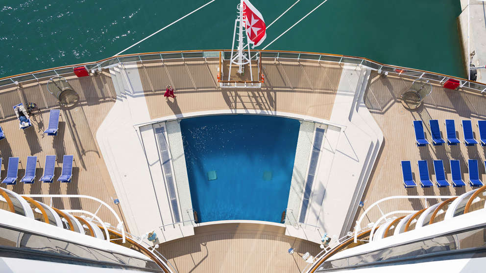 MSC Seaside bagende pool
