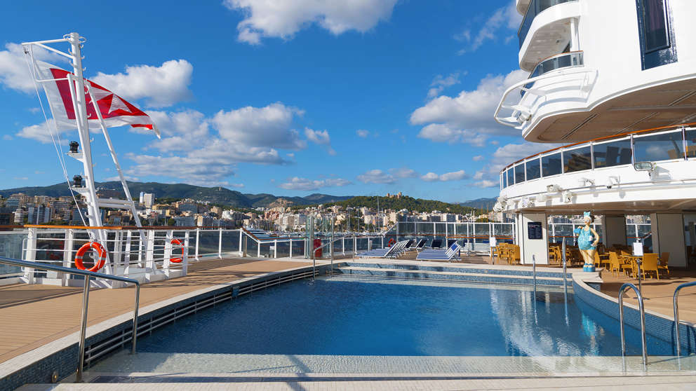 MSC Seaside bagende pool