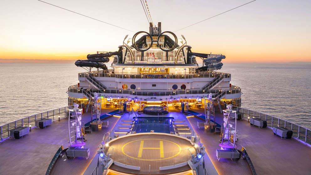 MSC Seaside solnedgang